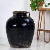 Vase ancien en céramique émaillée (c.1850)