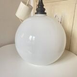 White Ball/Globe Pendant Lamp Vintage