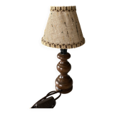 Wooden bedside lamp