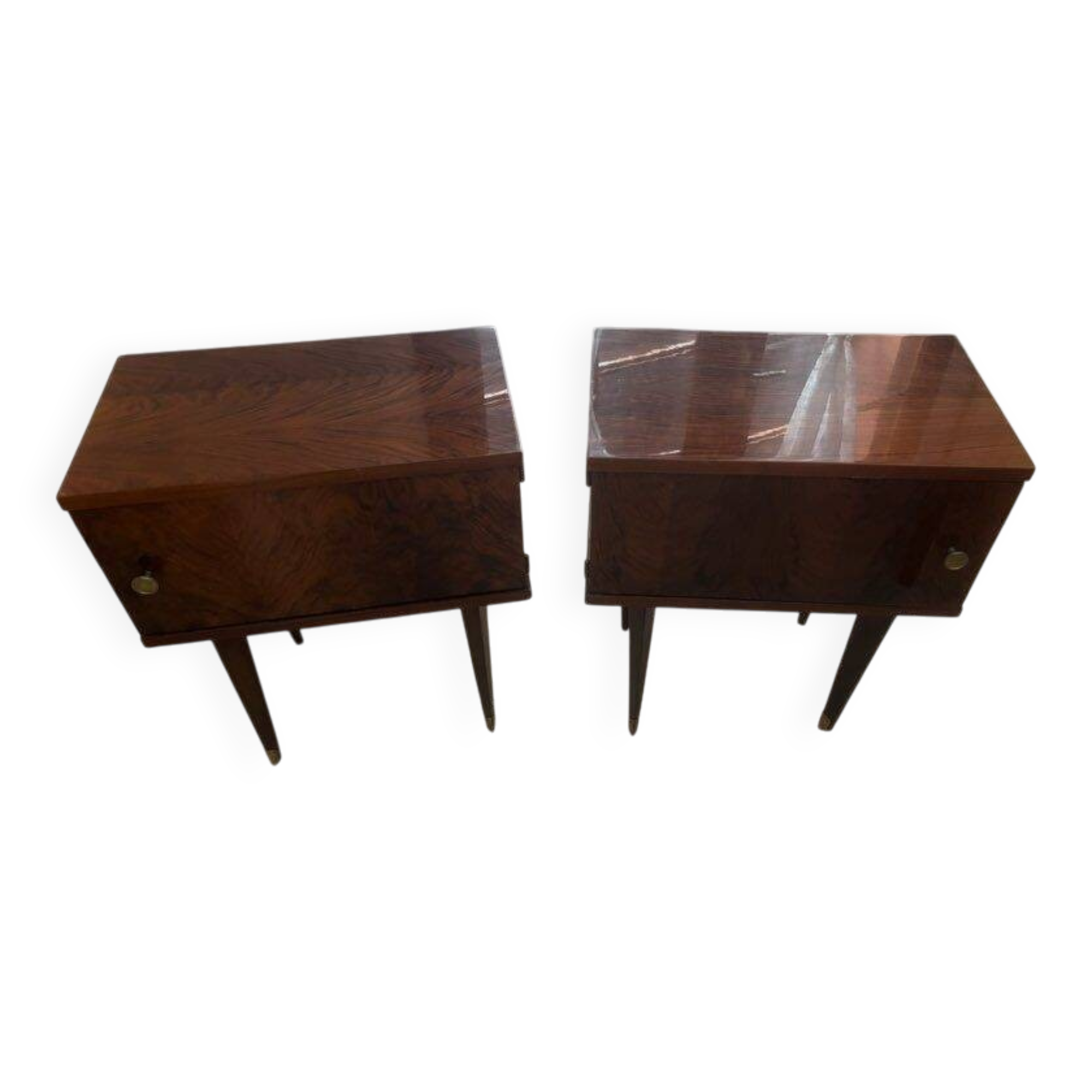 2 tables de chevet vintage