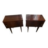 2 tables de chevet vintage