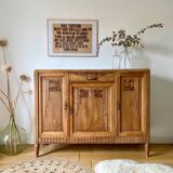 Art Deco sideboard in solid walnut