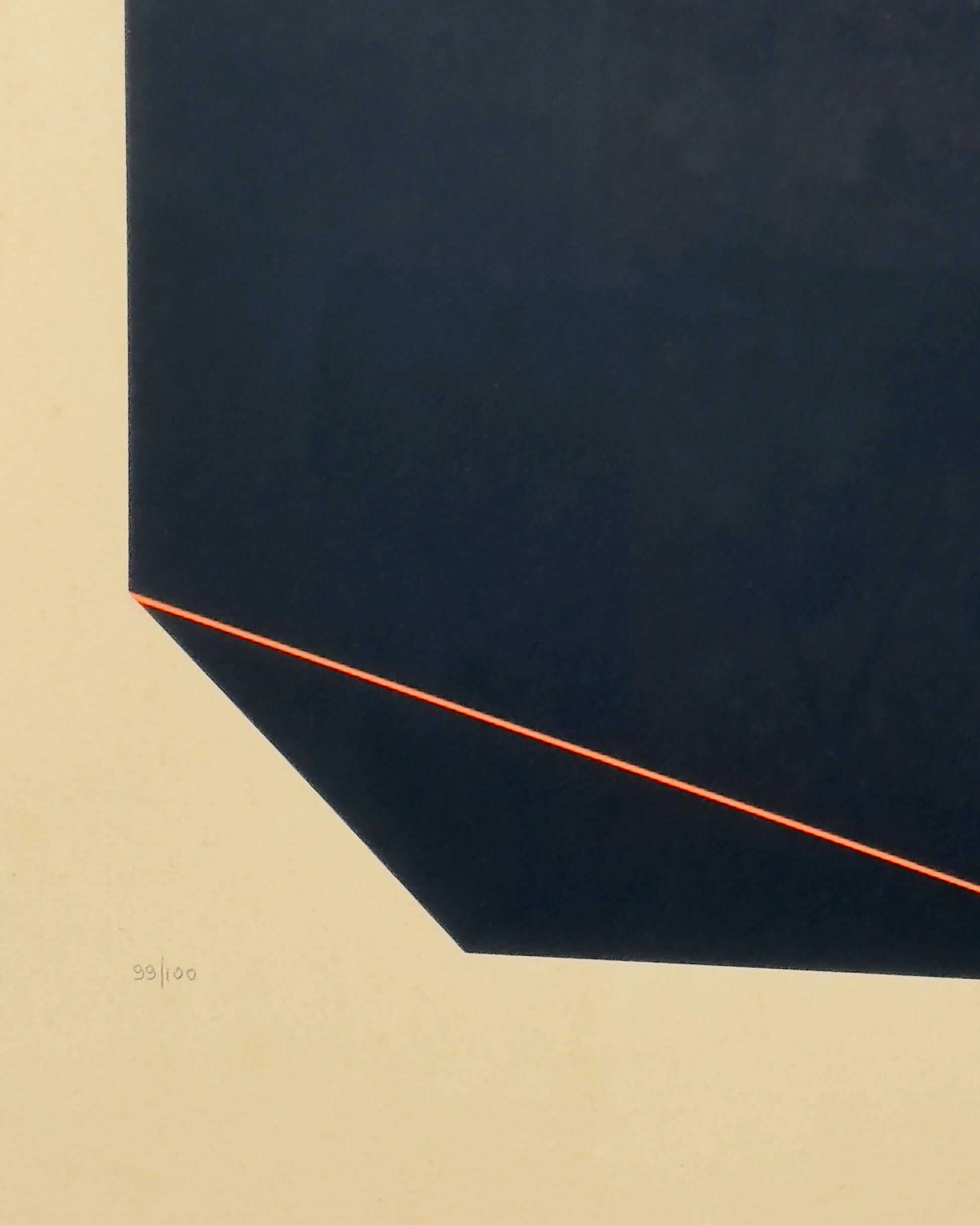Original colour lithograph by Giancarlo Zen – “Composition” (99/100), 1970s