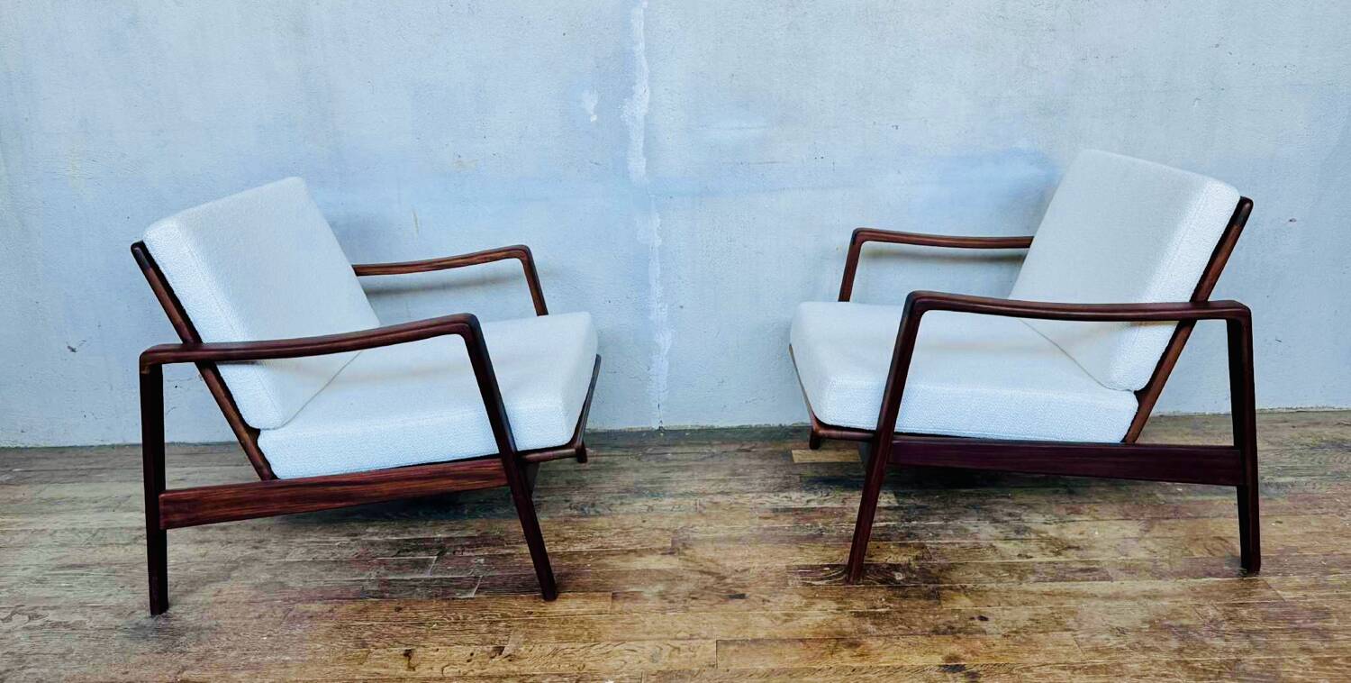 Pair of Arne Wahl Iversen armchairs, 1960s