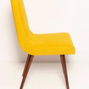 Mustard wool chair from the mid-century, Rajmund Halas, Europe, 1960s.