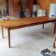 Large solid oak farmhouse table with two drawers 260 cm x 100 cm