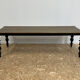 Table à manger classique en bois, pieds noirs, 12 couverts
