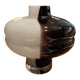 Two-coloured glass paste vase, 20th century
