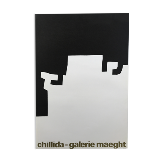 Original exhibition poster by Eduardo Chilidda, Galerie Maeght, 1973.