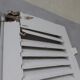 Old wooden shutters louvers 2 leafs
