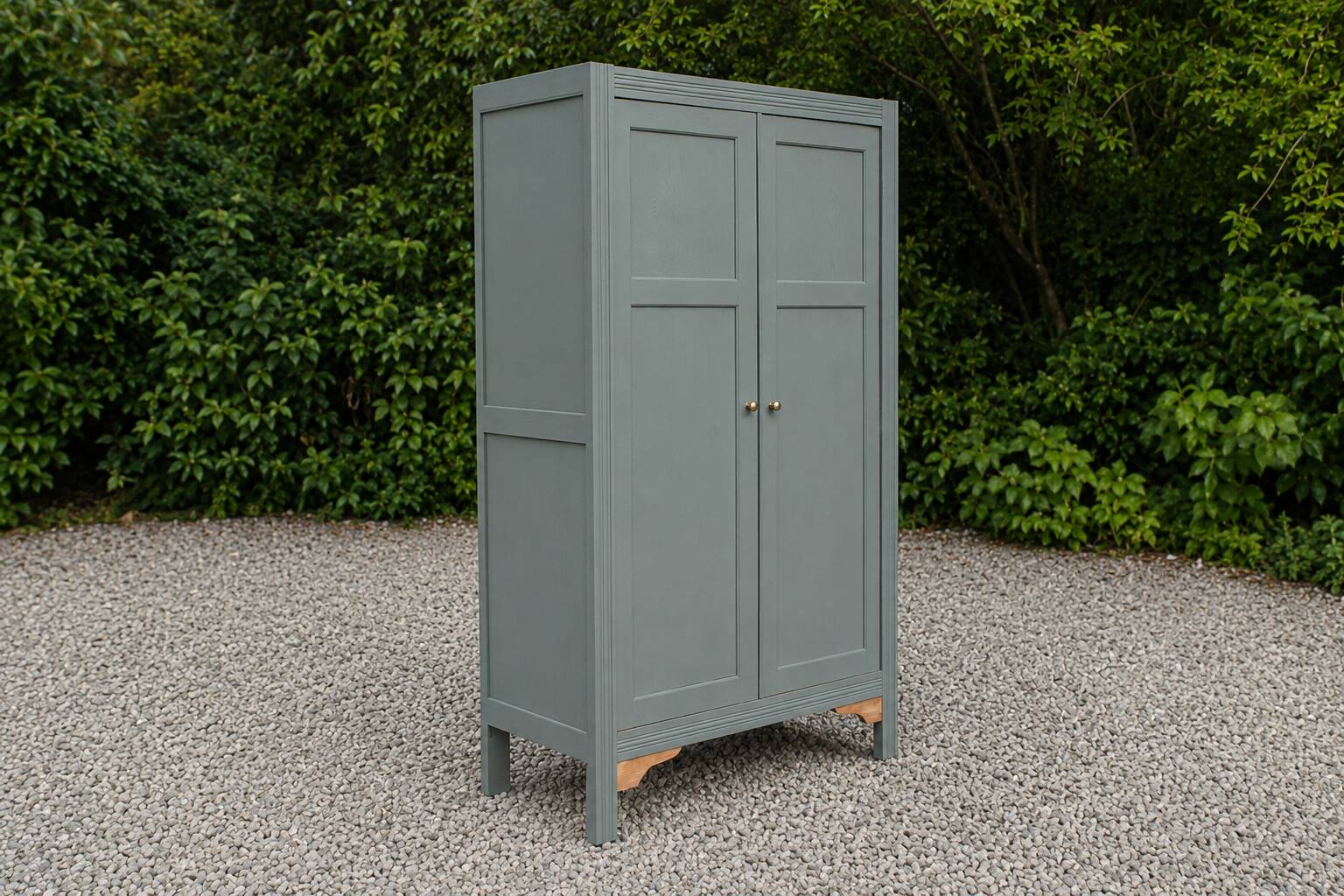 Renovated parisian wardrobe – kaki 4murs – antique wardrobe – country style