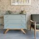 Vintage chest of drawers compass feet