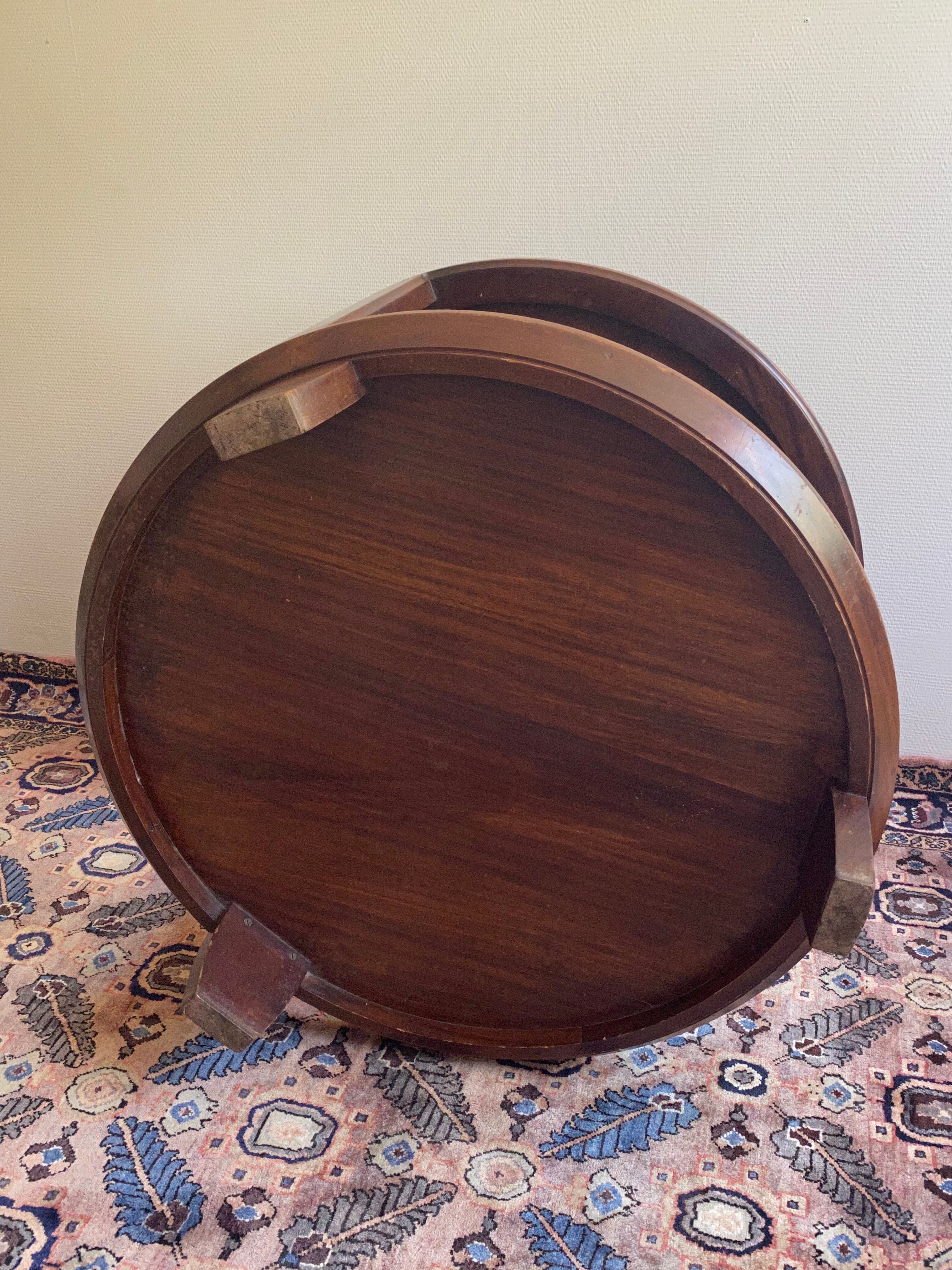 Majorelle walnut coffee table