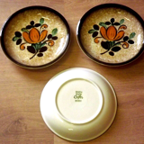 Vintage Boch La Louvière Corfu Collection Set of 3 Small Bowls