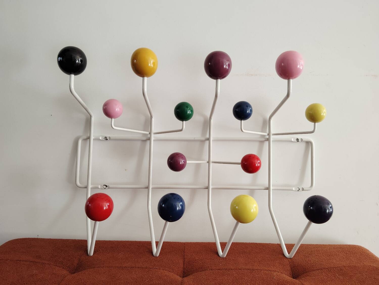 “Hang it all” coat racks by Charles and Ray Eames