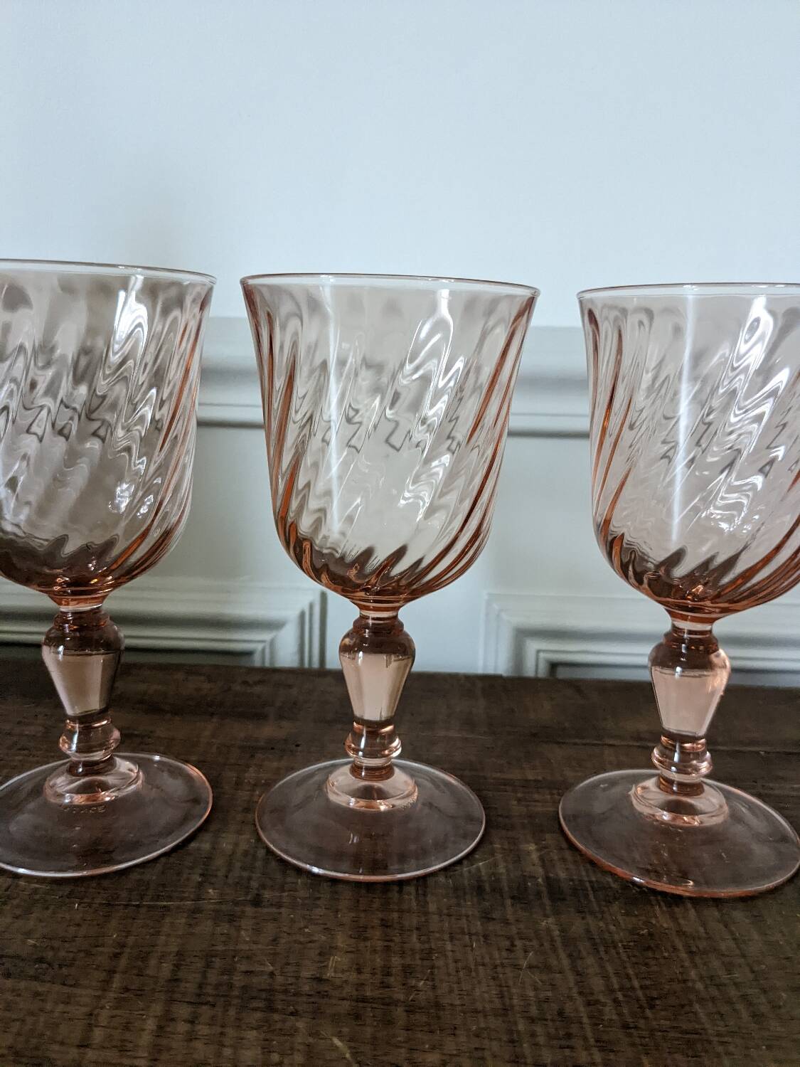 4 large Rosaline glasses
