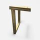 Large brass and glass console by Roméo Rega Italy circa 1970 - L