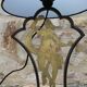 Lampe de edgar brandt en fer forgé art déco