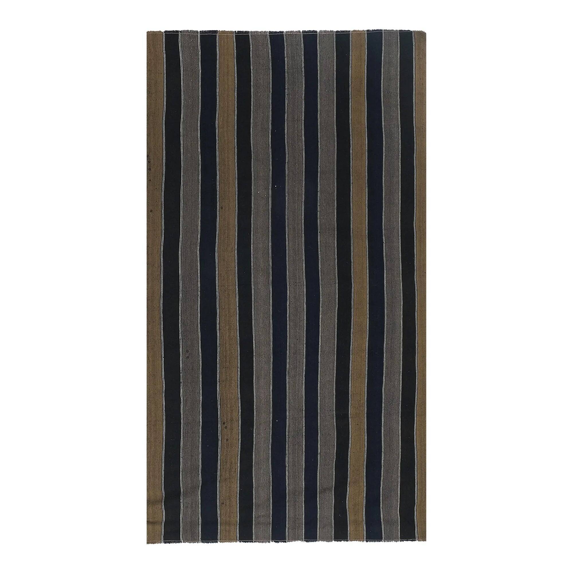 Vintage Turkish kilim, handwoven, 188x343 cm.