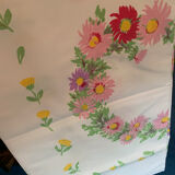 Flowery tablecloth