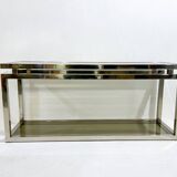 Mid-Century Modern Chrome Console, 1970s