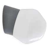 Applique scandinave moderne en verre opalin blanc laiteux par Louis Poulsen, Danemark 1960