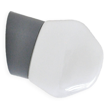 Applique scandinave moderne en verre opalin blanc laiteux par Louis Poulsen, Danemark 1960