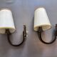 Pair of vintage wall lights from the 1950s.