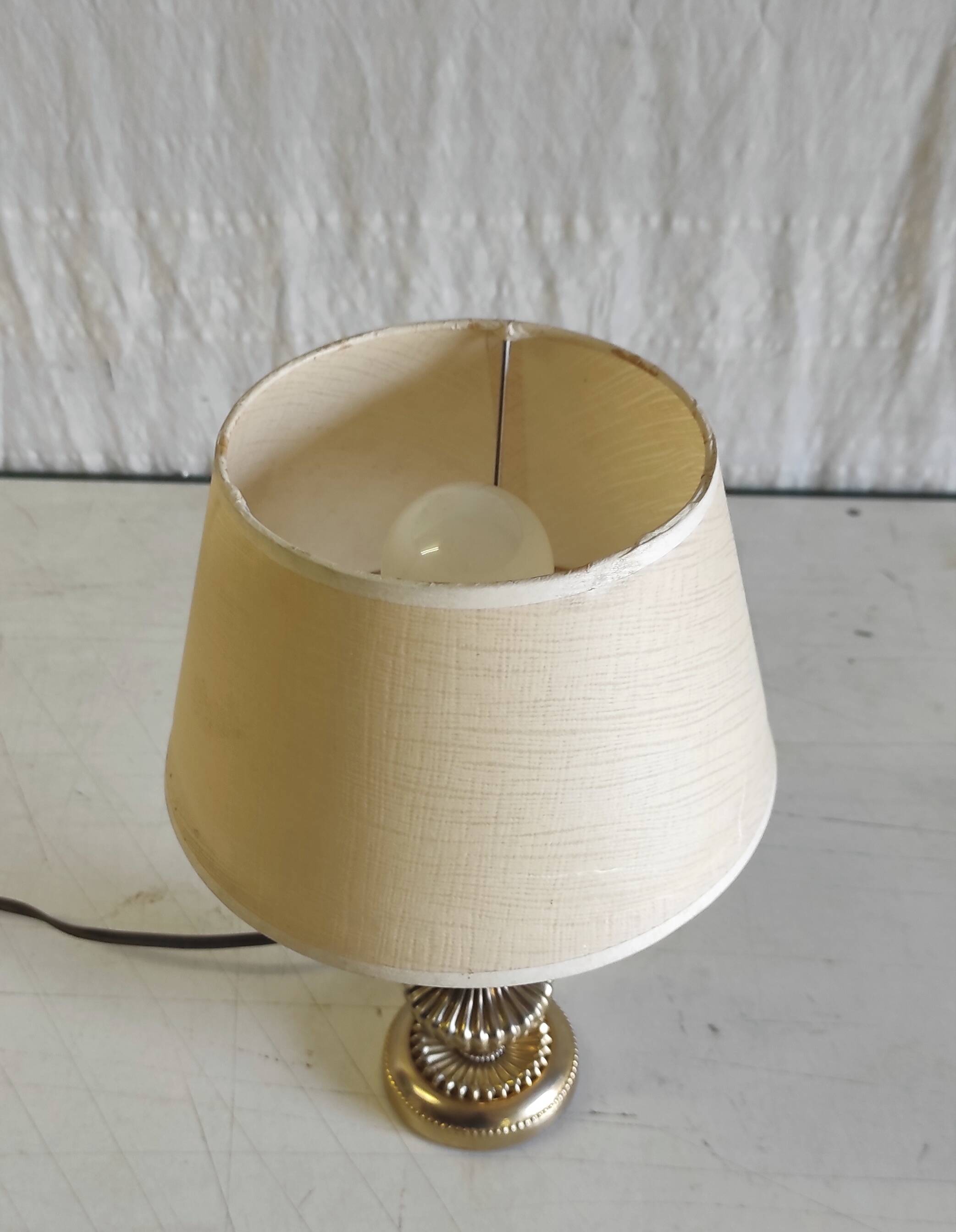 Lampe à poser en laiton doré - mid. XXeme