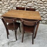Ensemble table et 4 chaises bistrot