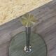 1970s 1980s Coffee Table Side Table in Chrome and Glass Space Age Design