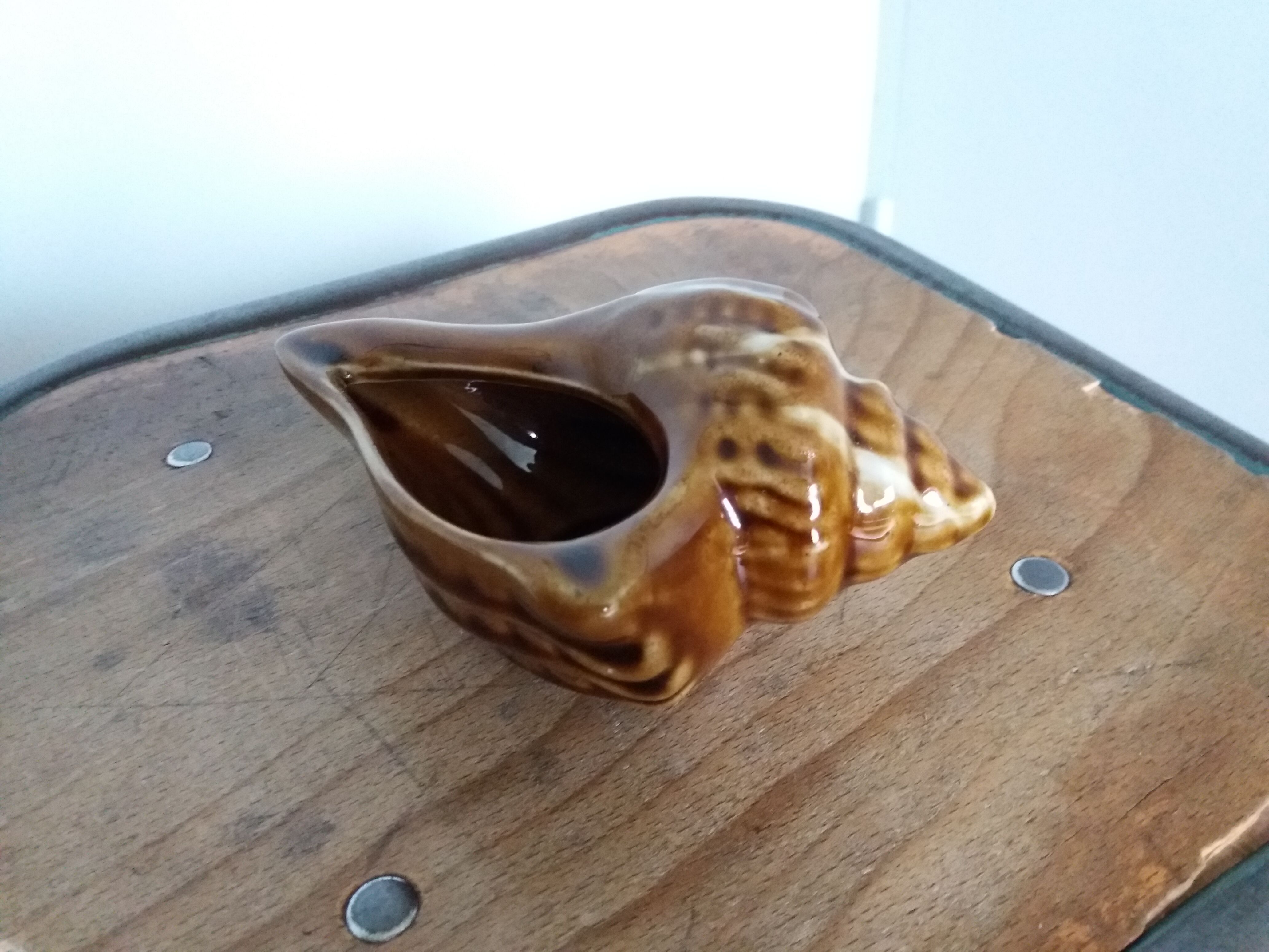 Ashtray shell signed numbered