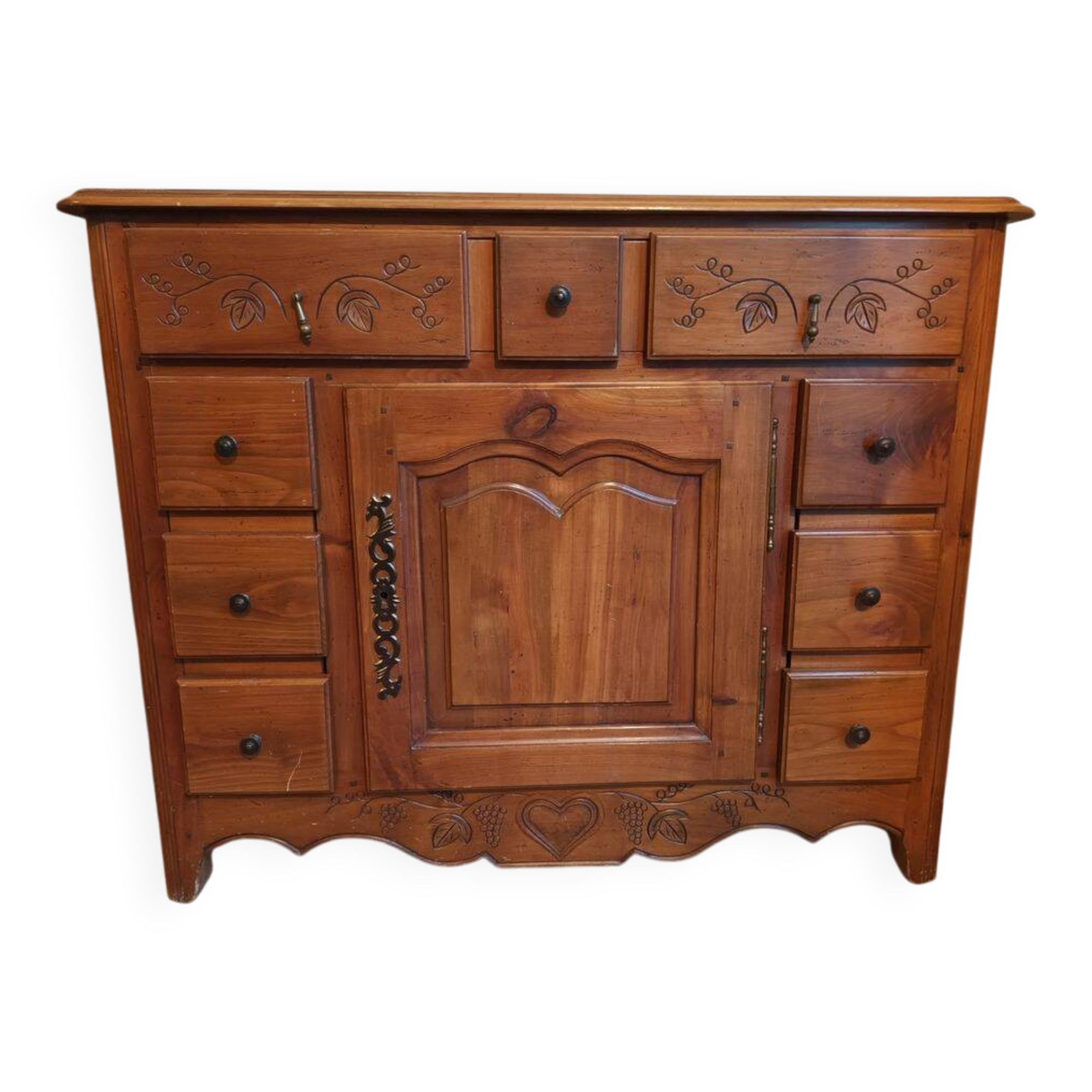 Meuble de salon merisier massif