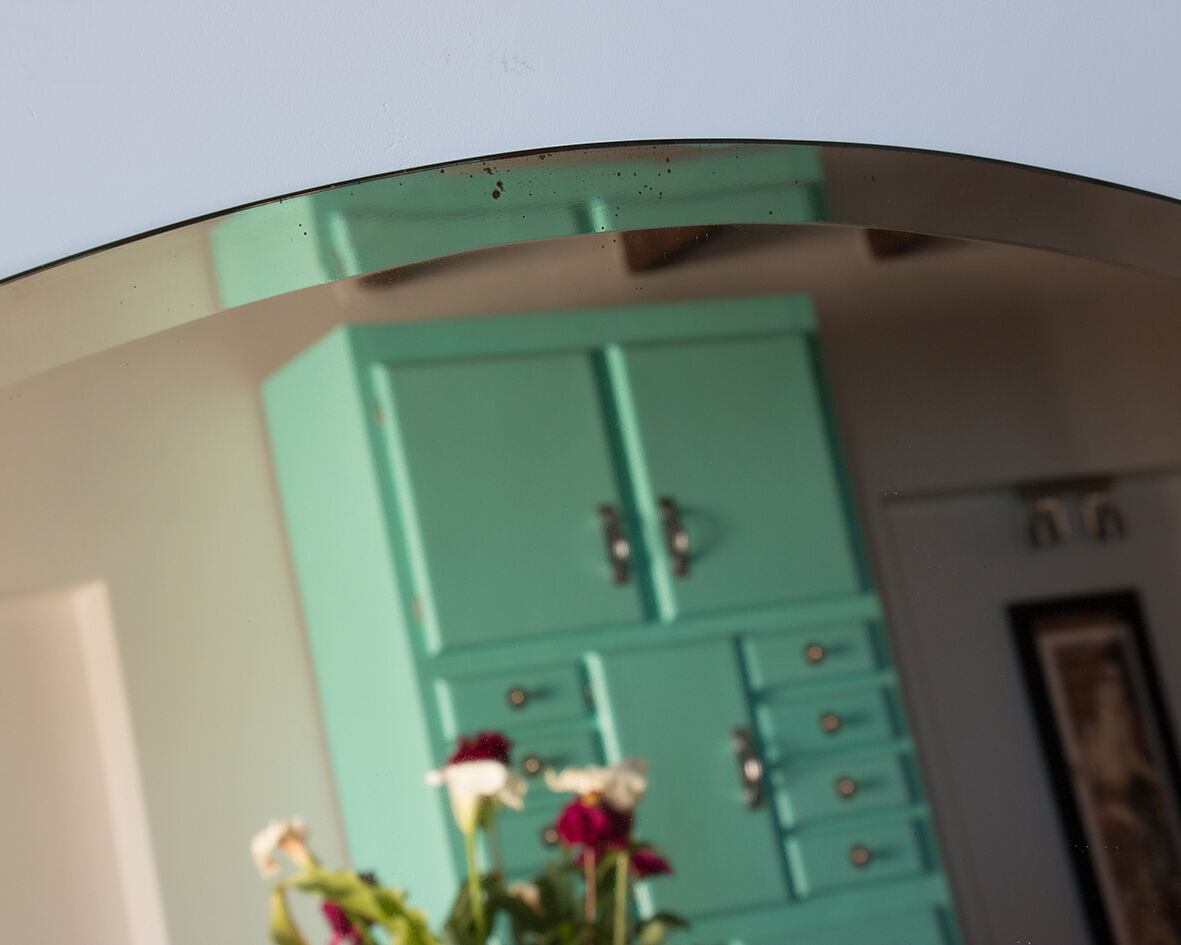 Bevelled mirror 100x40 cm