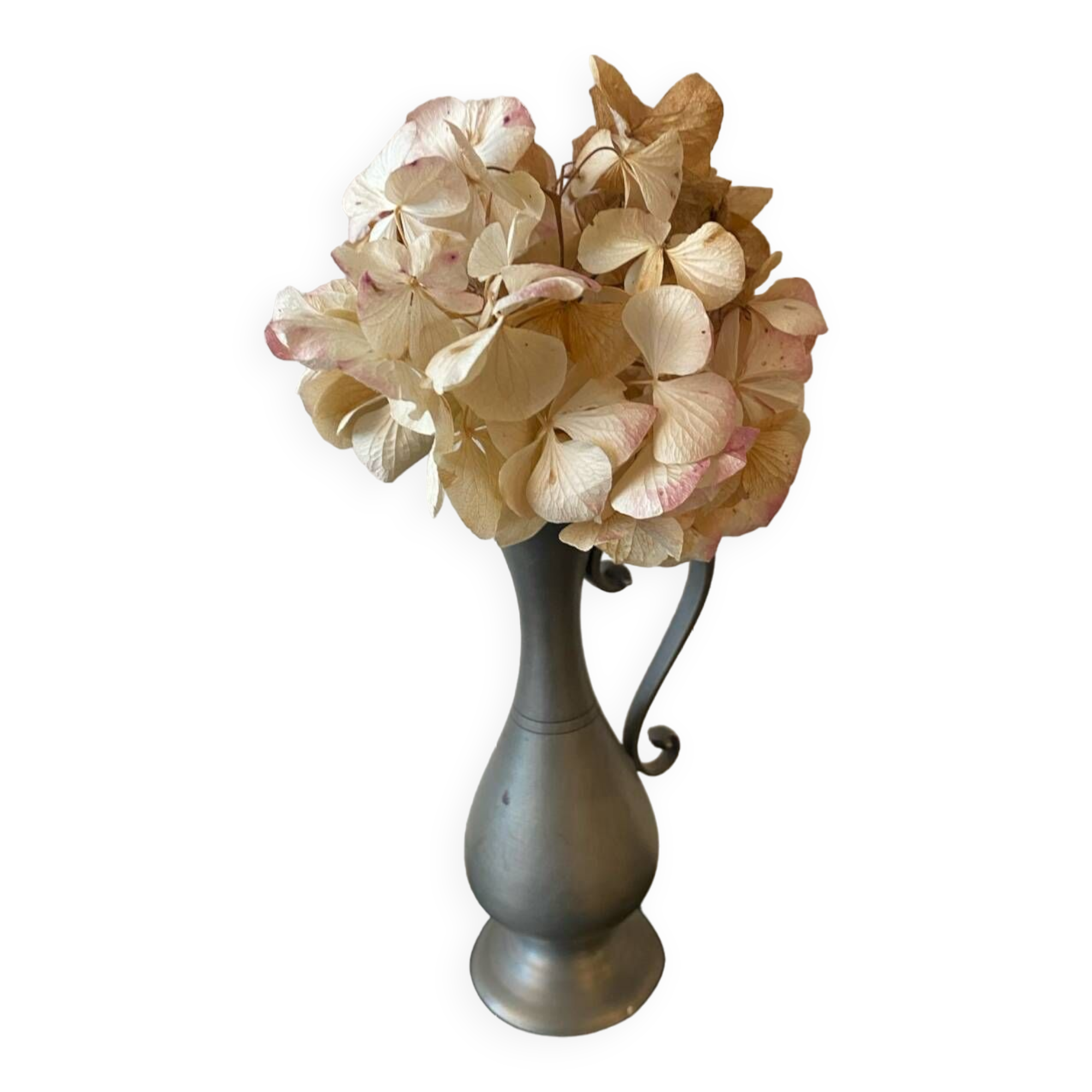 Small pewter soliflore vase