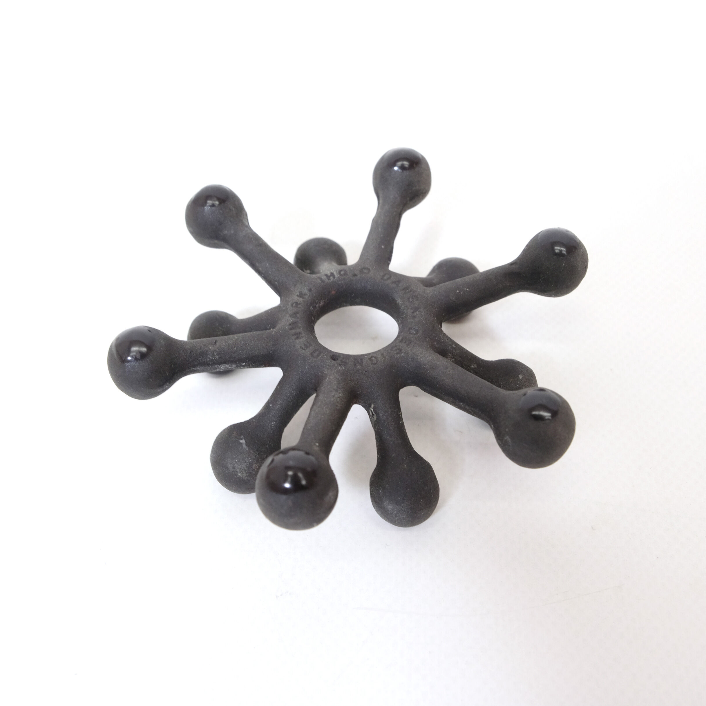 Jens Quistgaard, small cast iron candlestick, Dansk Design, 1960