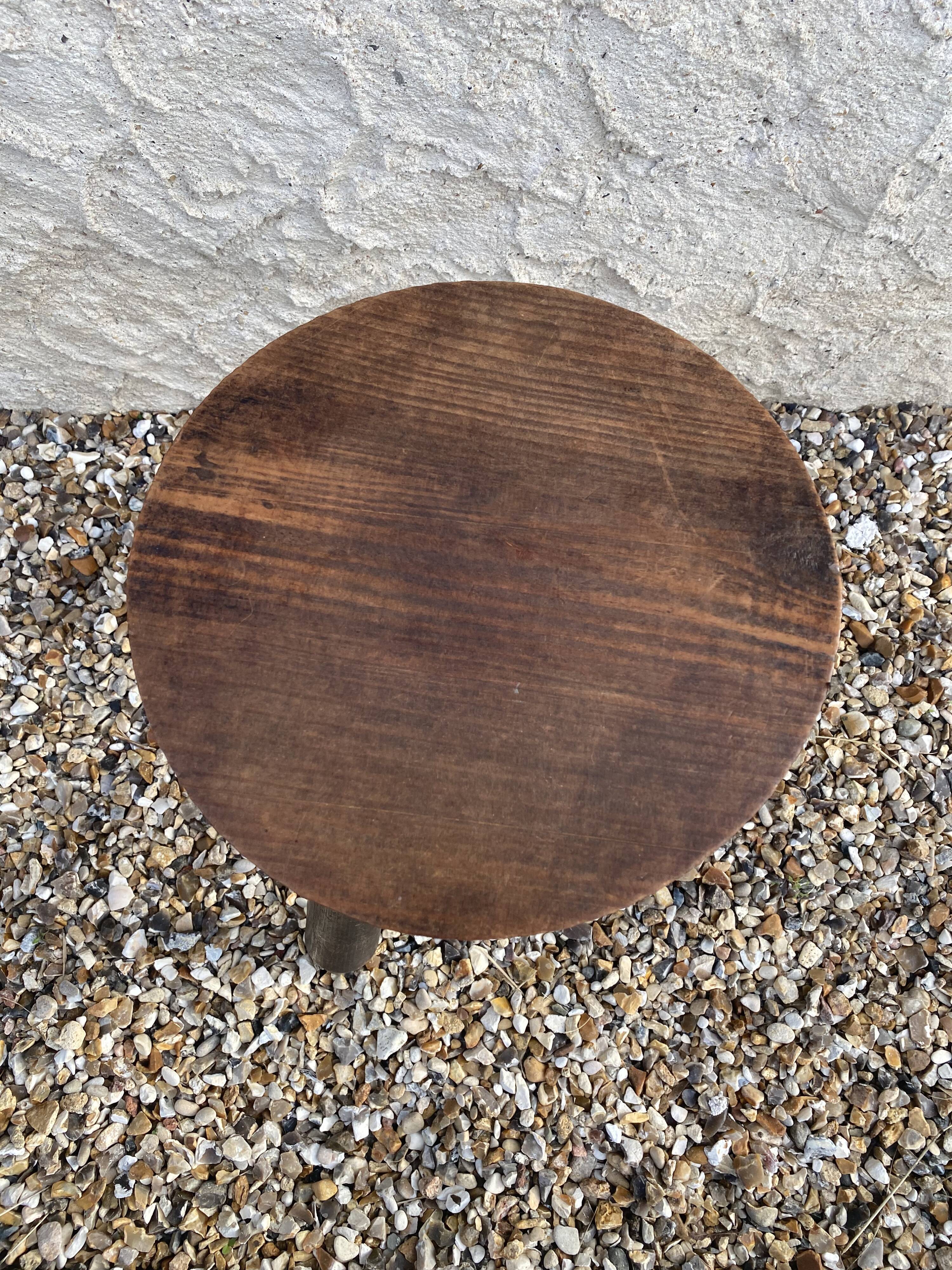 Brutalist tripod stool