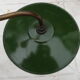 Industrial wall lamp in gooseneck sheet porcelain base