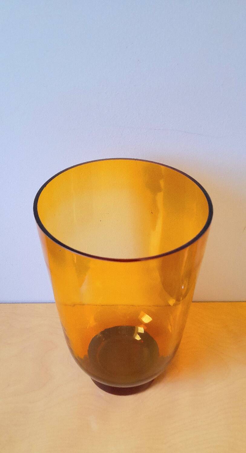 Large amber vase 1970