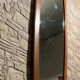 Campo & Graffi - teak vintage wall mirror - 60s mid century modern wood mirror made in italy
