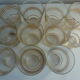 11 glasses with gilding