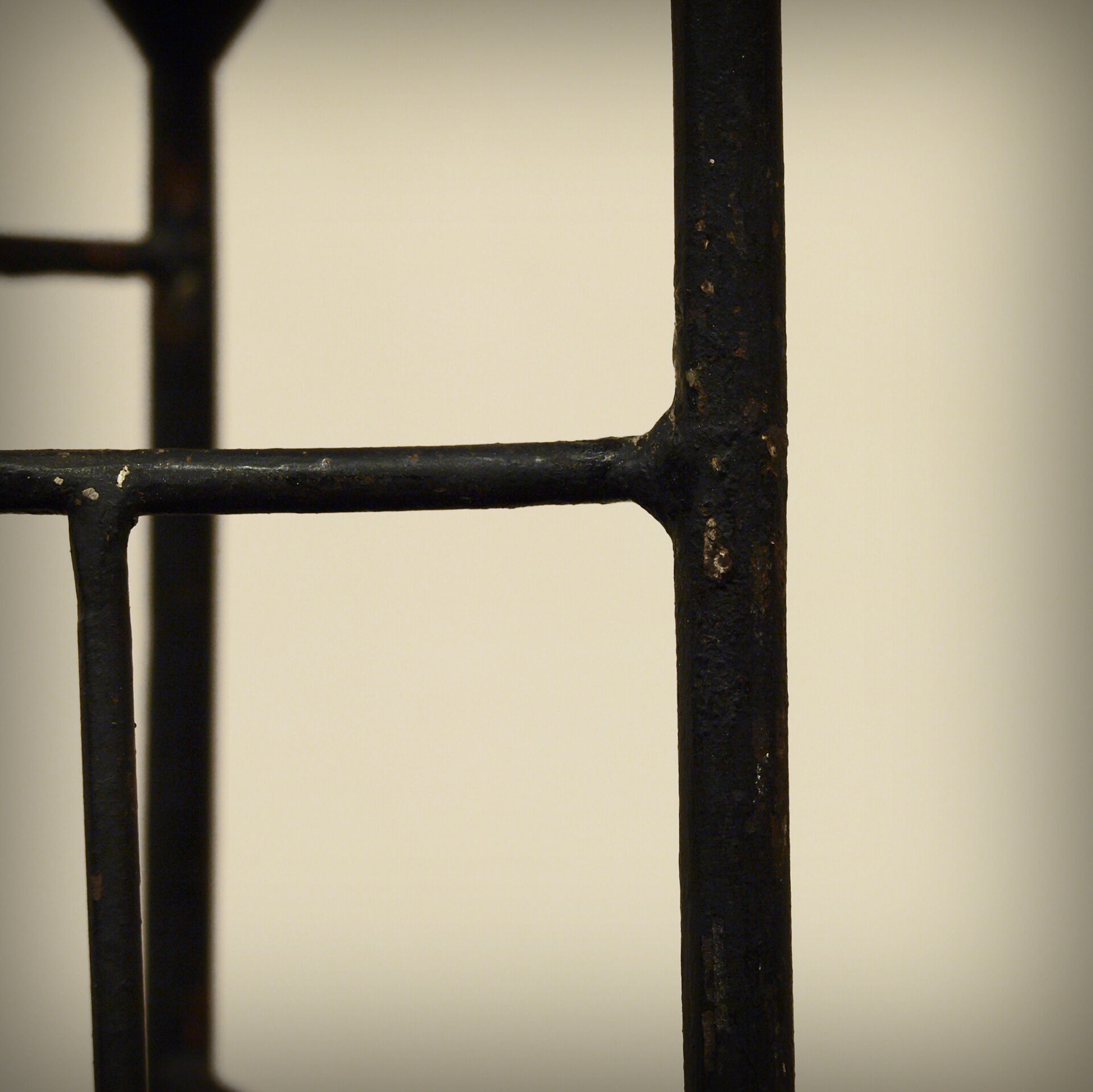 XXL steel brutalist chandelier, 1960s