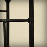 XXL steel brutalist chandelier, 1960s