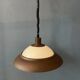 Mid-century brown and beige Dijkstra Space Age suspension