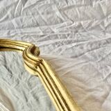 Vintage gold resin wall mirror