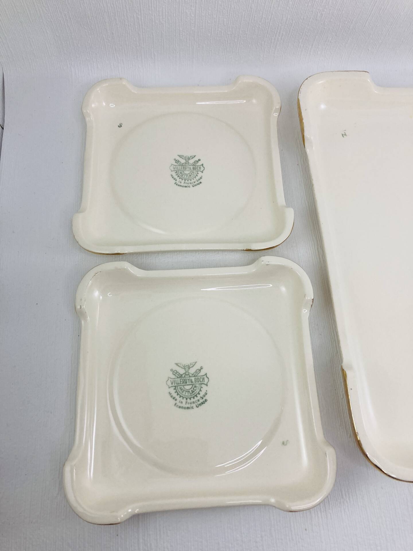 Trivet / Bottles Villeroy & Boch Gold Mettlach Saar 47-56