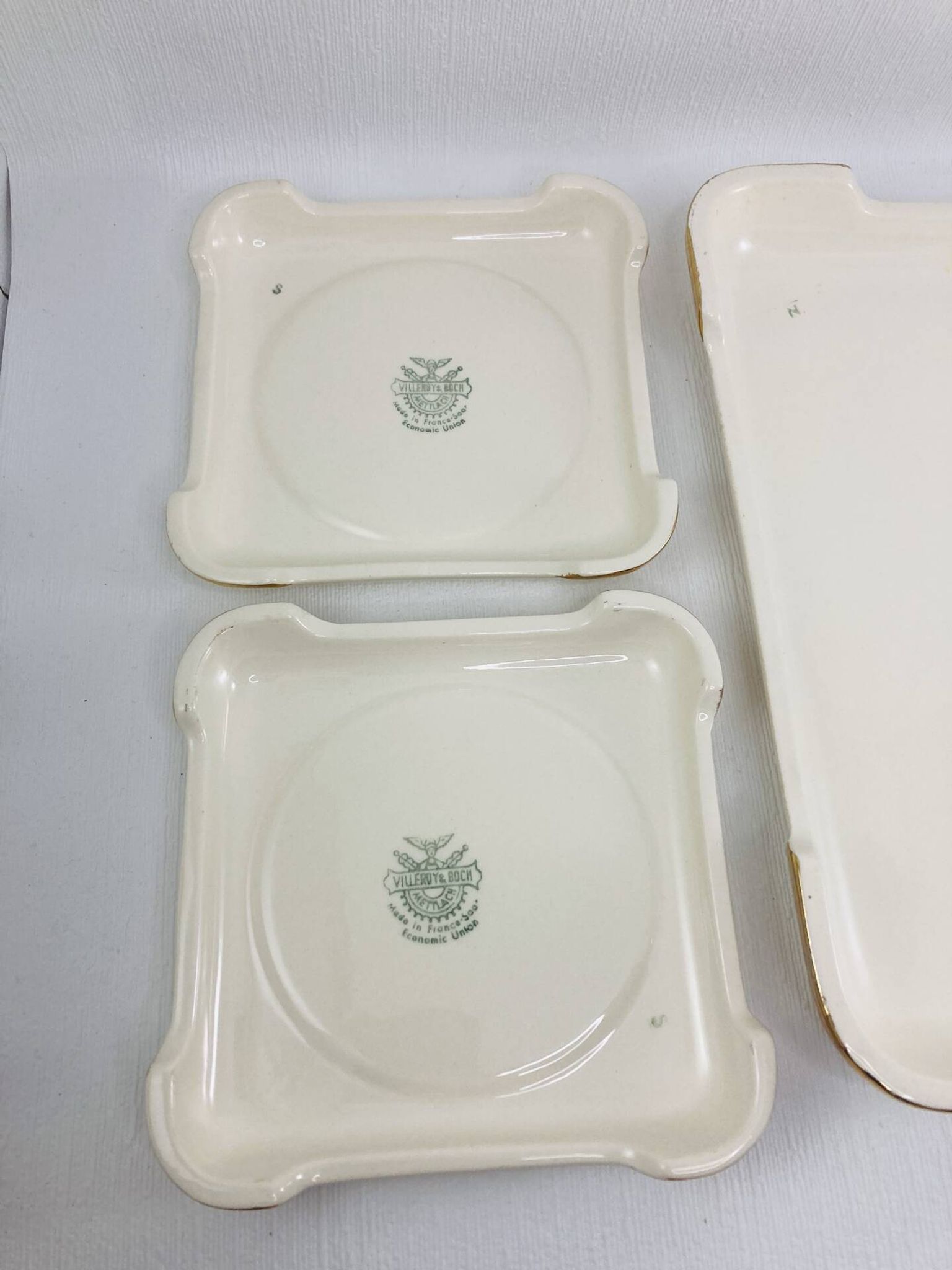 Trivet / Bottles Villeroy & Boch Gold Mettlach Saar 47-56