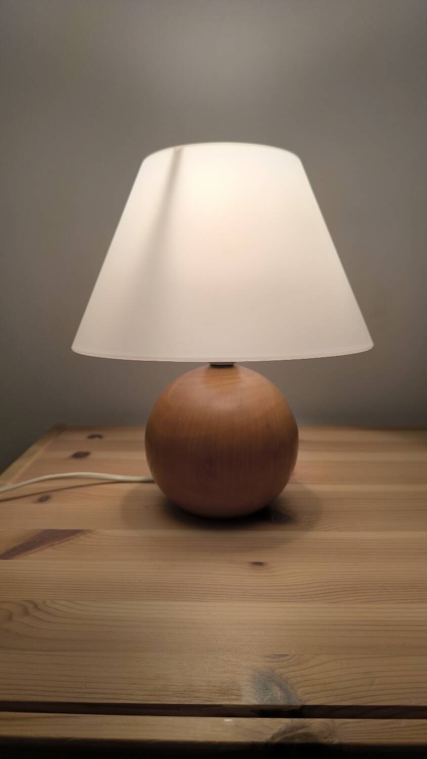 Solid wood ball lamp 1960