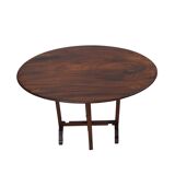 Walnut folding tasting table