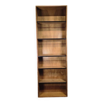 Shallow vintage wooden armoire / bookshelf / display cabinet